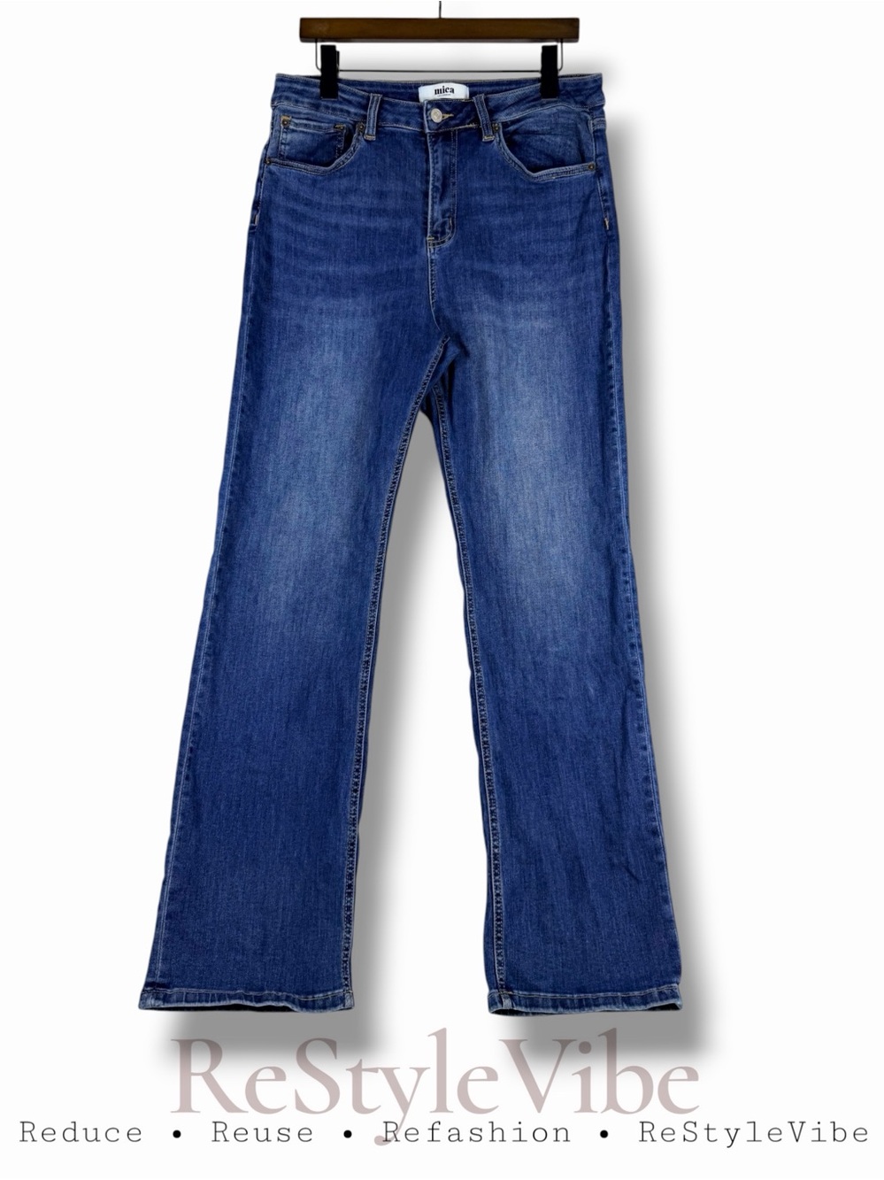 MICA Women’s Size 30 Denim Jeans High Rise Boot Style Fit Stretch